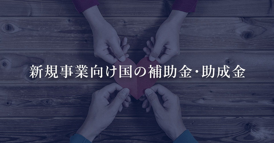 新規事業向け国の補助金・助成金